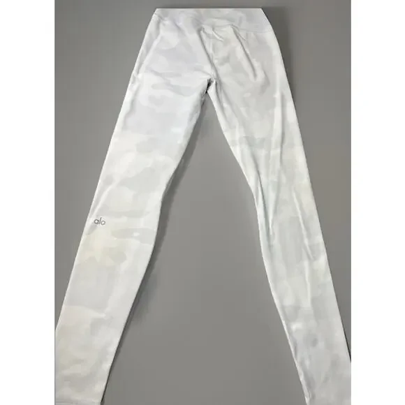 Alo Yoga High Waist Vapor Legging White Camo Medium - Picture 2 of 7